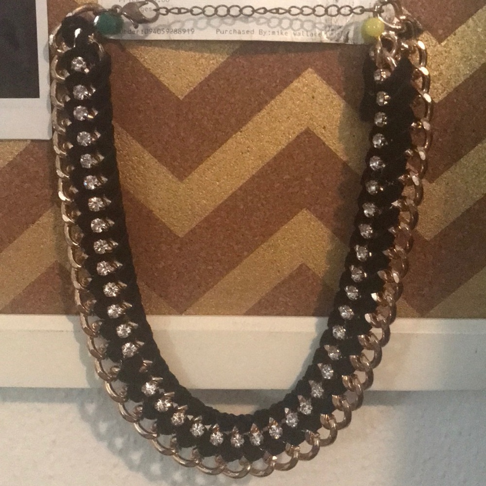 J.Crew Black & Gold Necklace